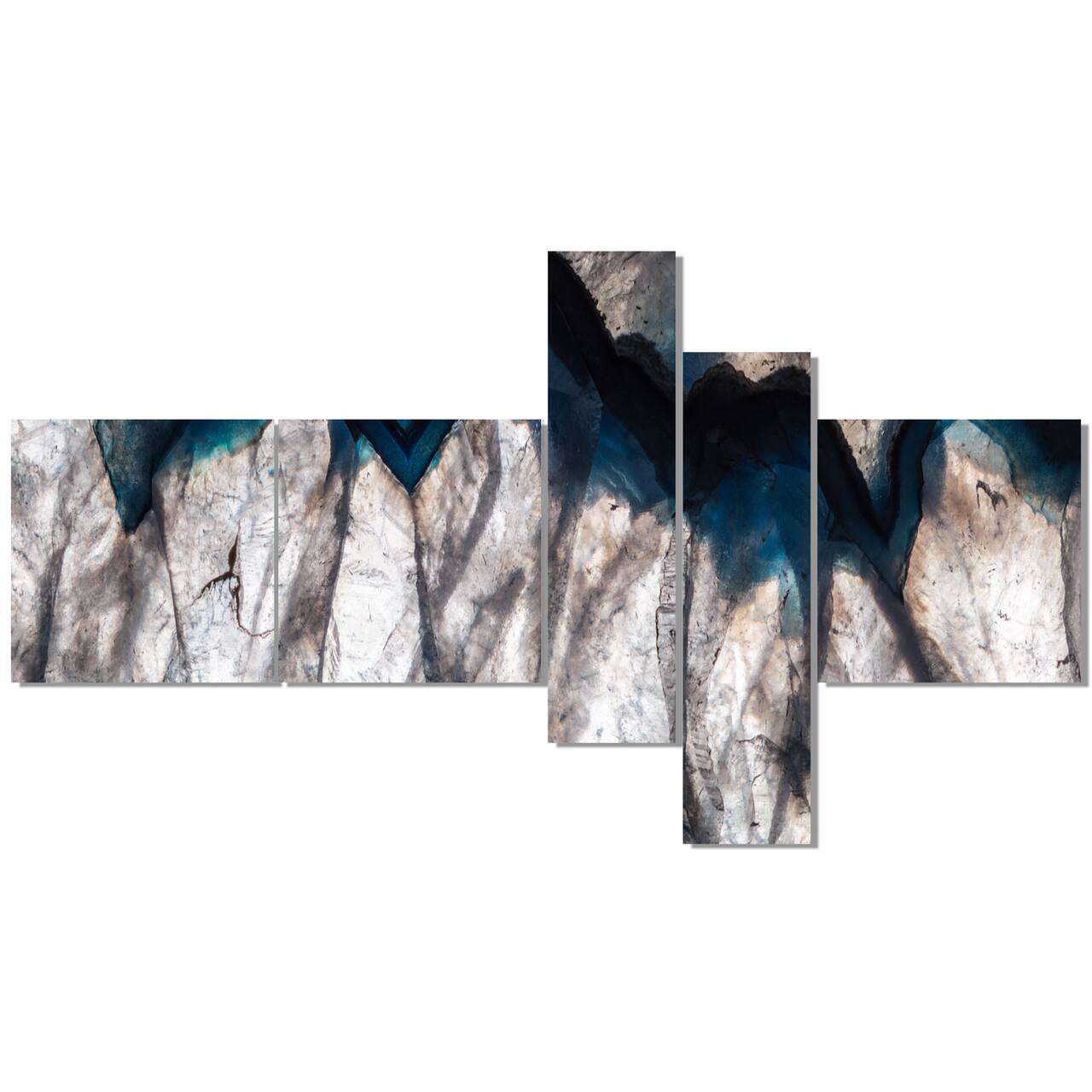 Designart - Backlit Mineral Macro - Abstract Canvas Wall Art Print